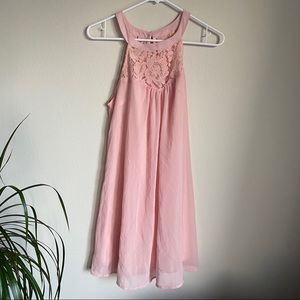 Pink Midi Dress Floral Light New